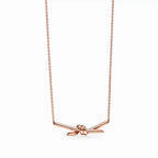 Knot Serenity Dainty Pendant Necklace