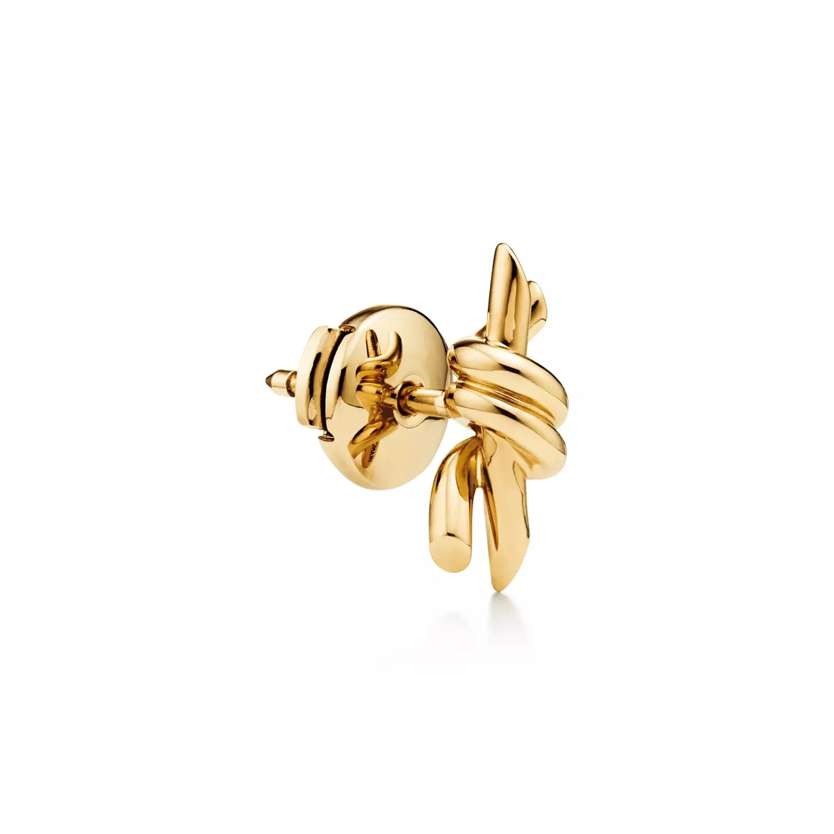 Knot Small Polished Intertwined Earrings