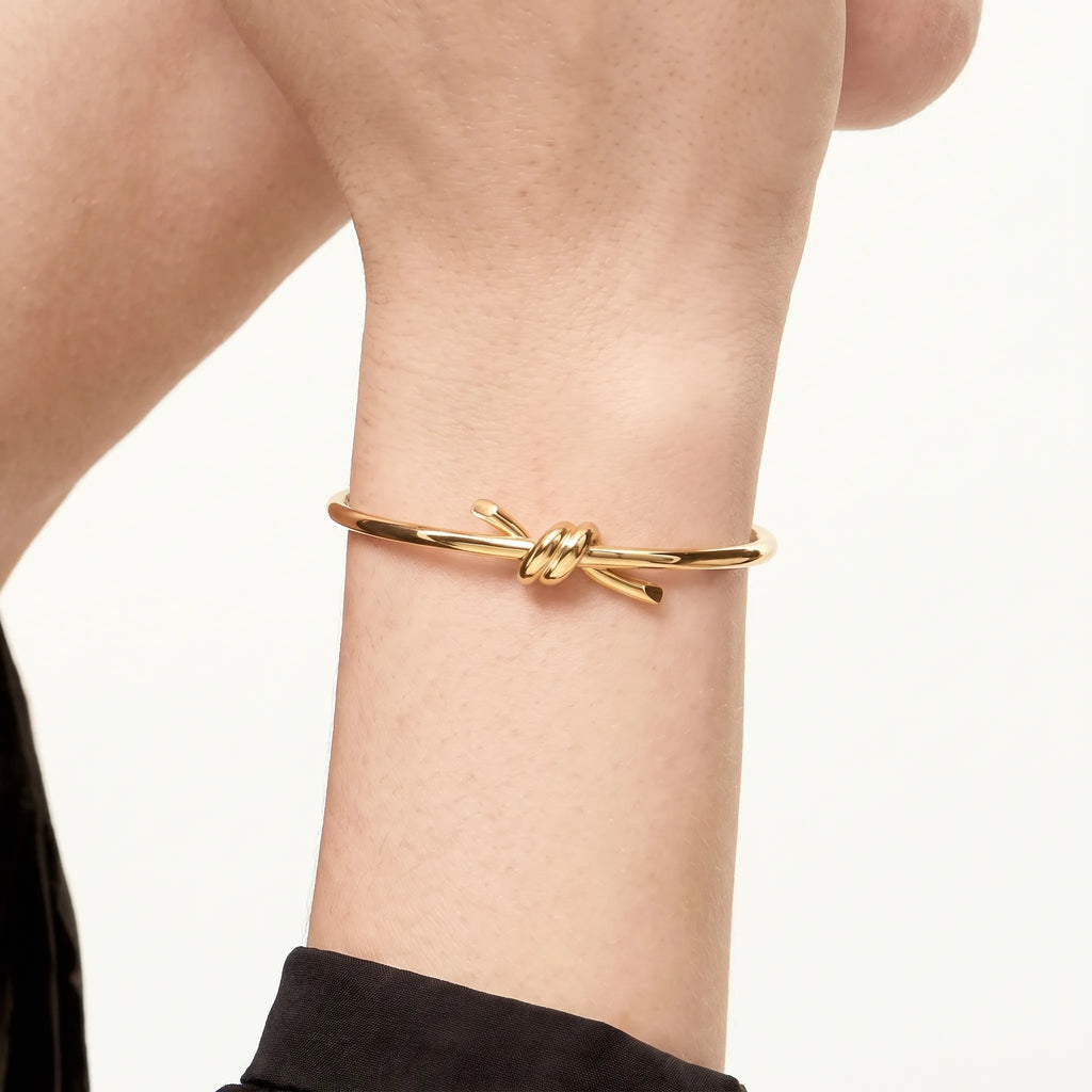 Knot Wire Minimalist Bangle Bracelet