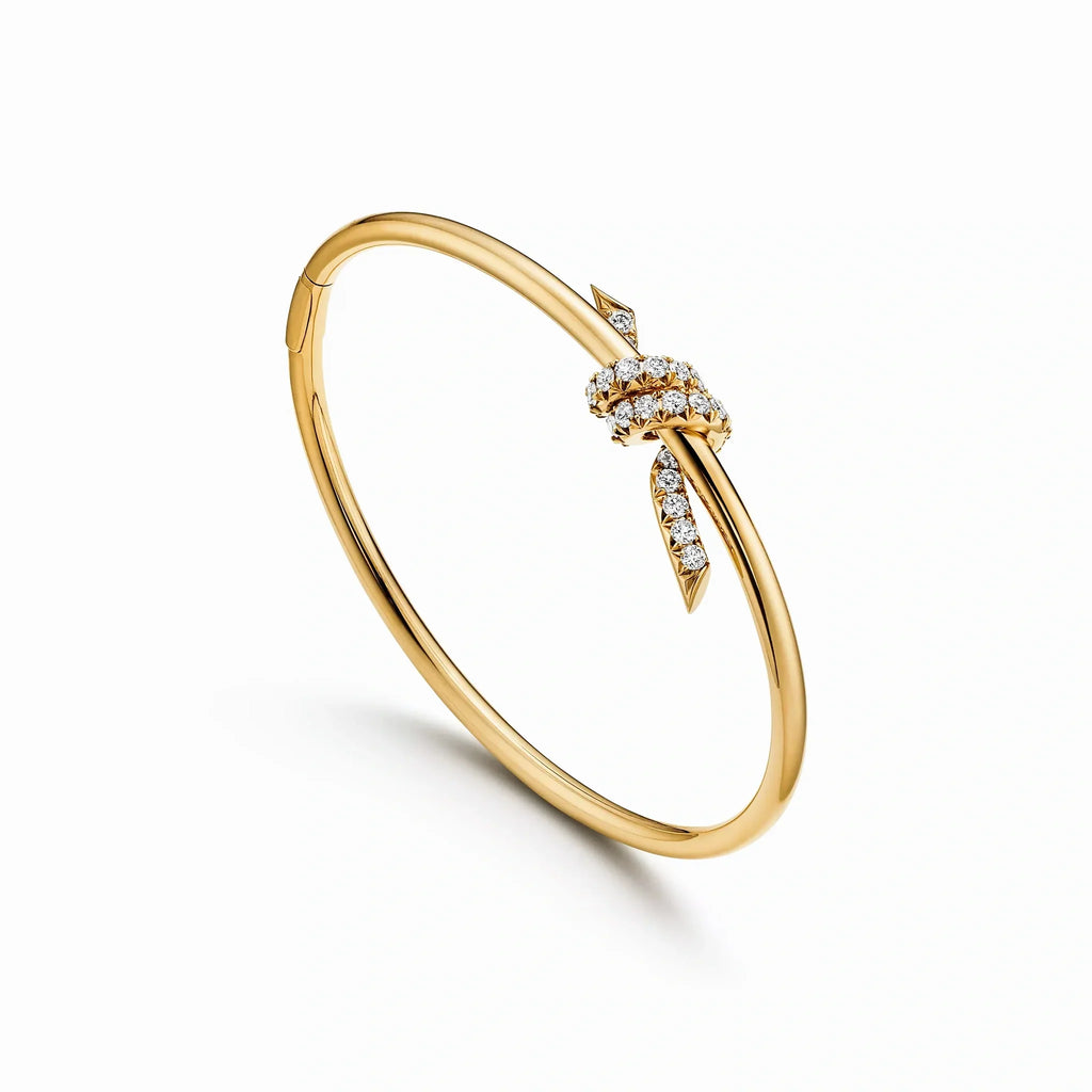 Knot Wire Radiance Pavé Bangle