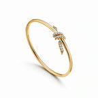Knot Wire Radiance Pavé Bangle