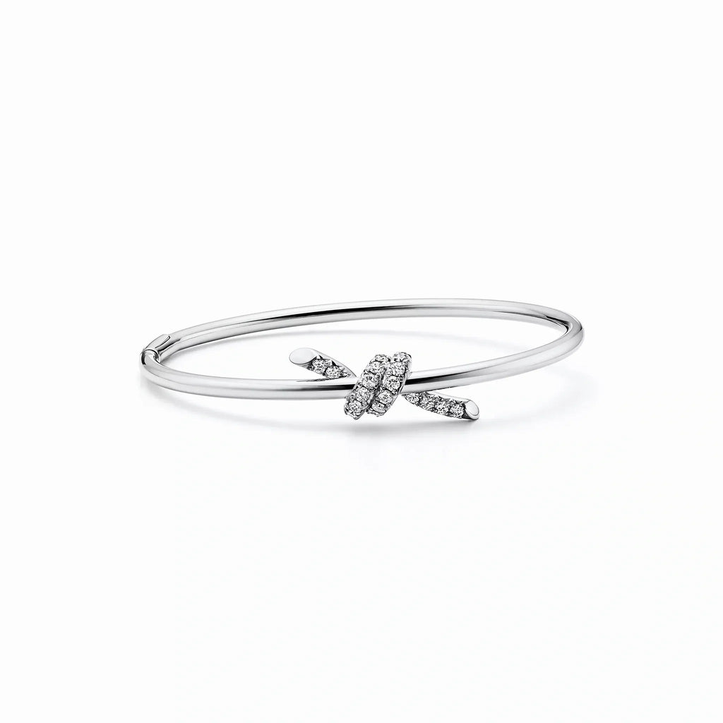 Knot Wire Radiance Pavé Bangle