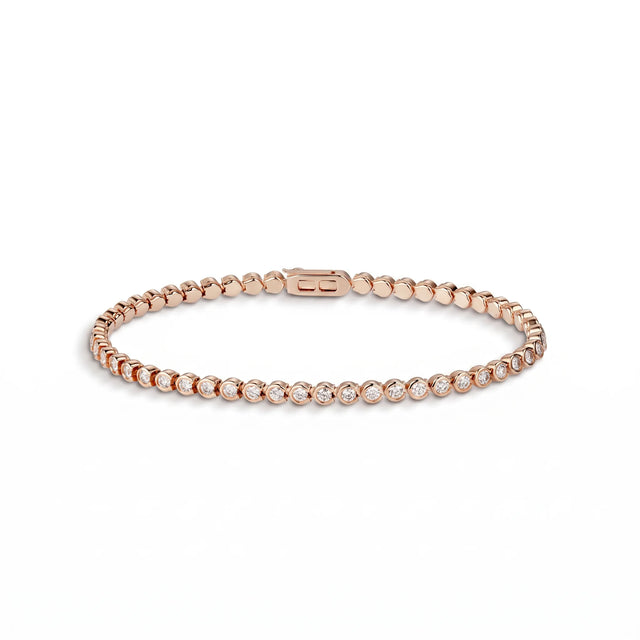 Lignes Essentielles Bezel Tennis Bracelet