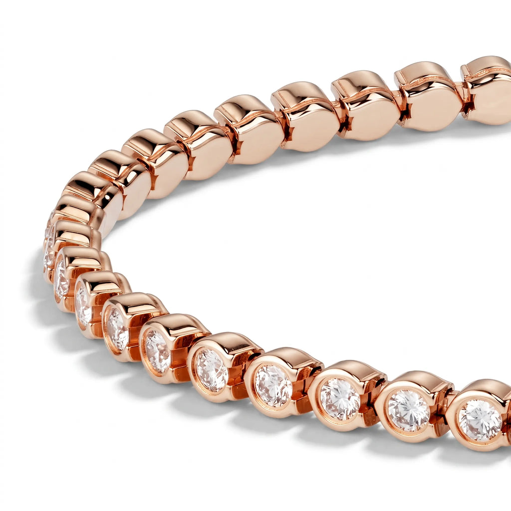 Lignes Essentielles Bezel Tennis Bracelet
