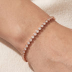 Lignes Essentielles Bezel Tennis Bracelet