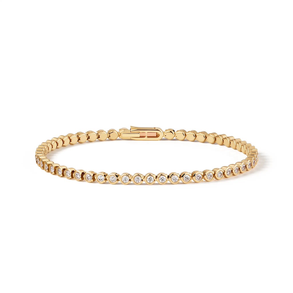 Lignes Essentielles Bezel Tennis Bracelet