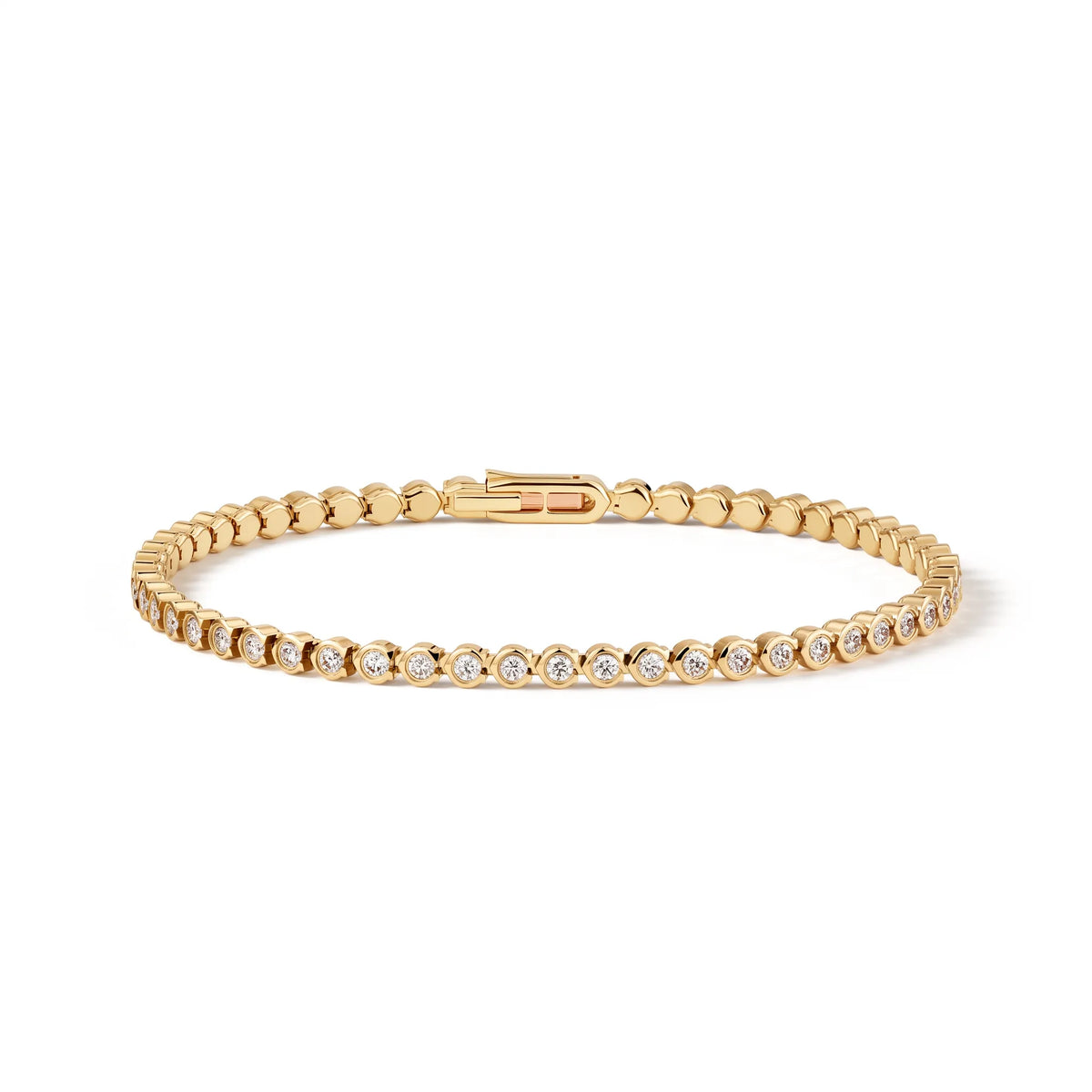 Lignes Essentielles Bezel Tennis Bracelet