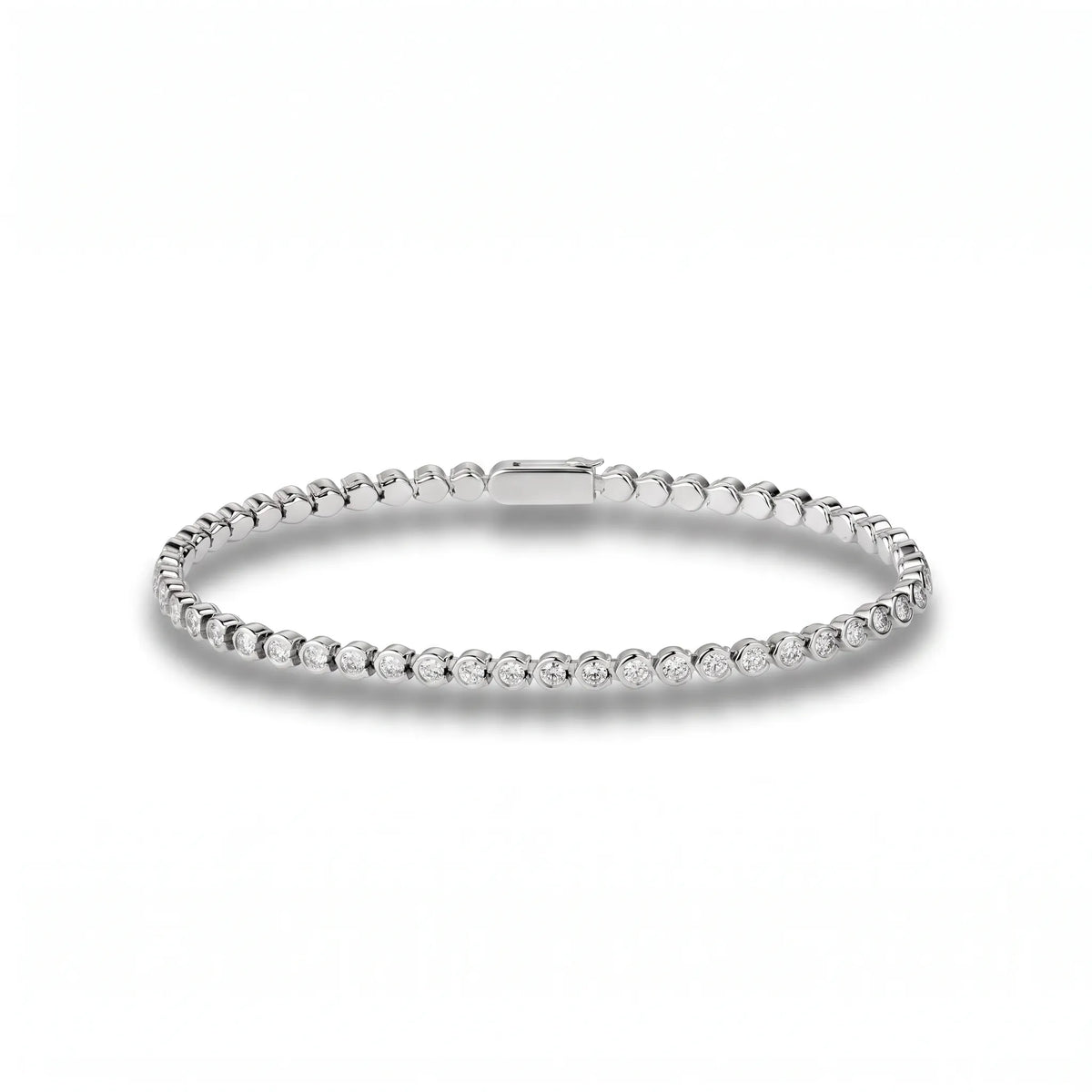 Lignes Essentielles Bezel Tennis Bracelet