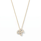 Lily Cluster Three Petal Pendant Necklace