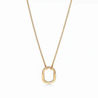 Lock Halo Pavé Padlock Pendant Necklace