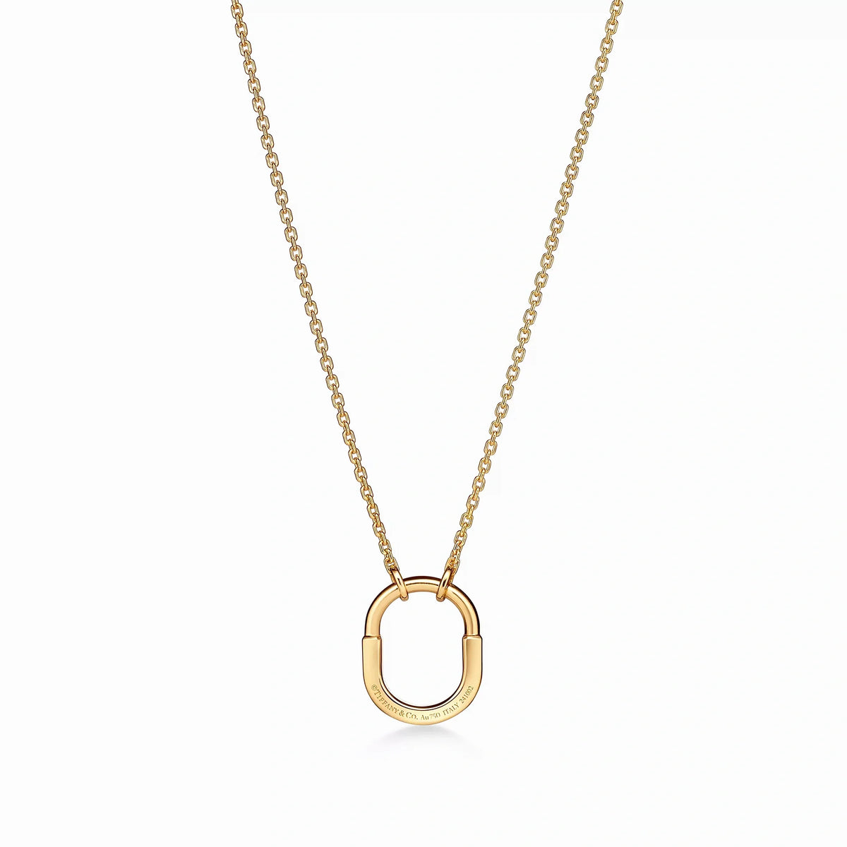 Lock Halo Pavé Padlock Pendant Necklace