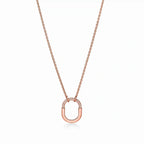 Lock Halo Pavé Padlock Pendant Necklace