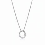 Lock Halo Pavé Padlock Pendant Necklace