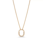 Lock Petite Full Pavé Mini Pendant Necklace