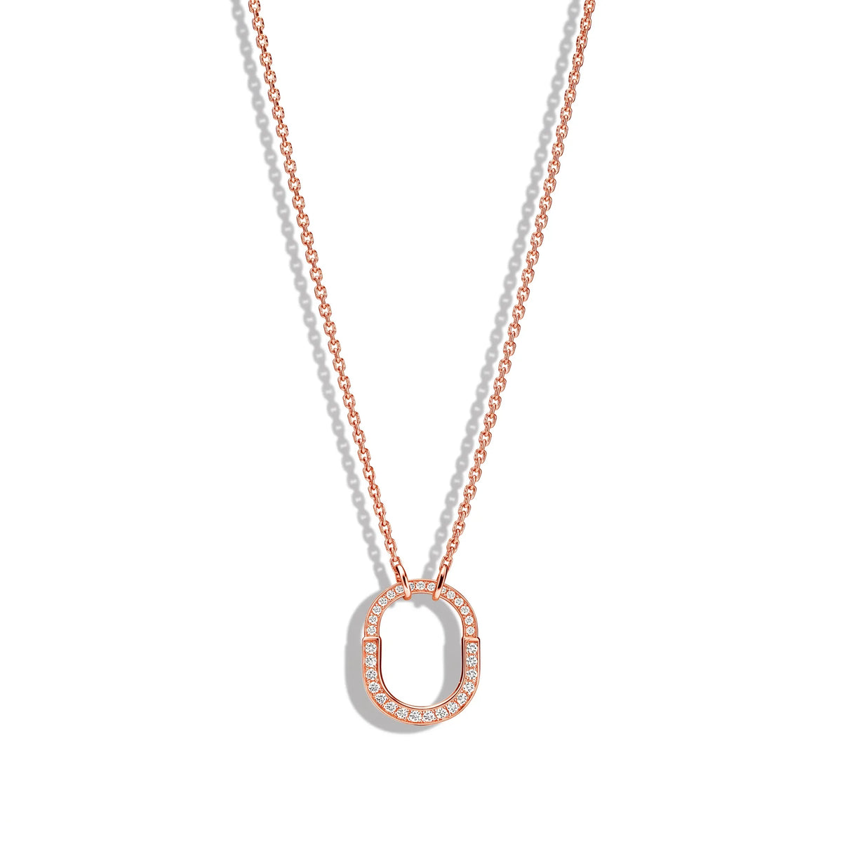Lock Petite Full Pavé Mini Pendant Necklace
