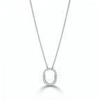 Lock Petite Full Pavé Mini Pendant Necklace