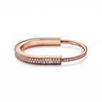 Lock Radiance Half Pavé Bangle