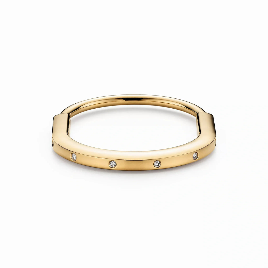 Lock Solstice Stone Accent Bangle