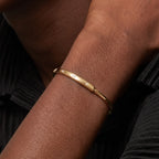 Lock Solstice Stone Accent Bangle