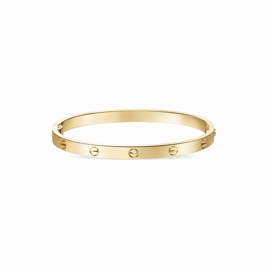 Love Aureon Polished Screw Bangle