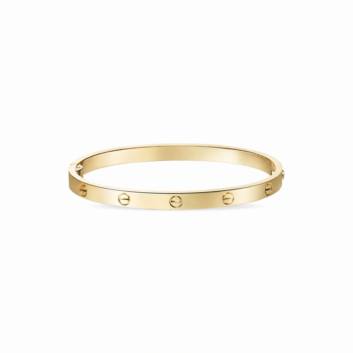 Love Aureon Polished Screw Bangle