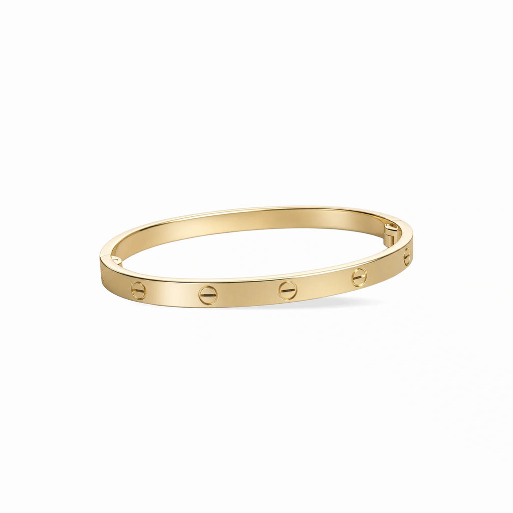Love Aureon Polished Screw Bangle