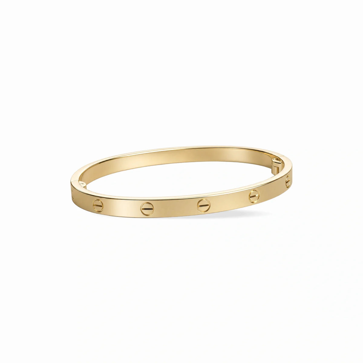 Love Aureon Polished Screw Bangle