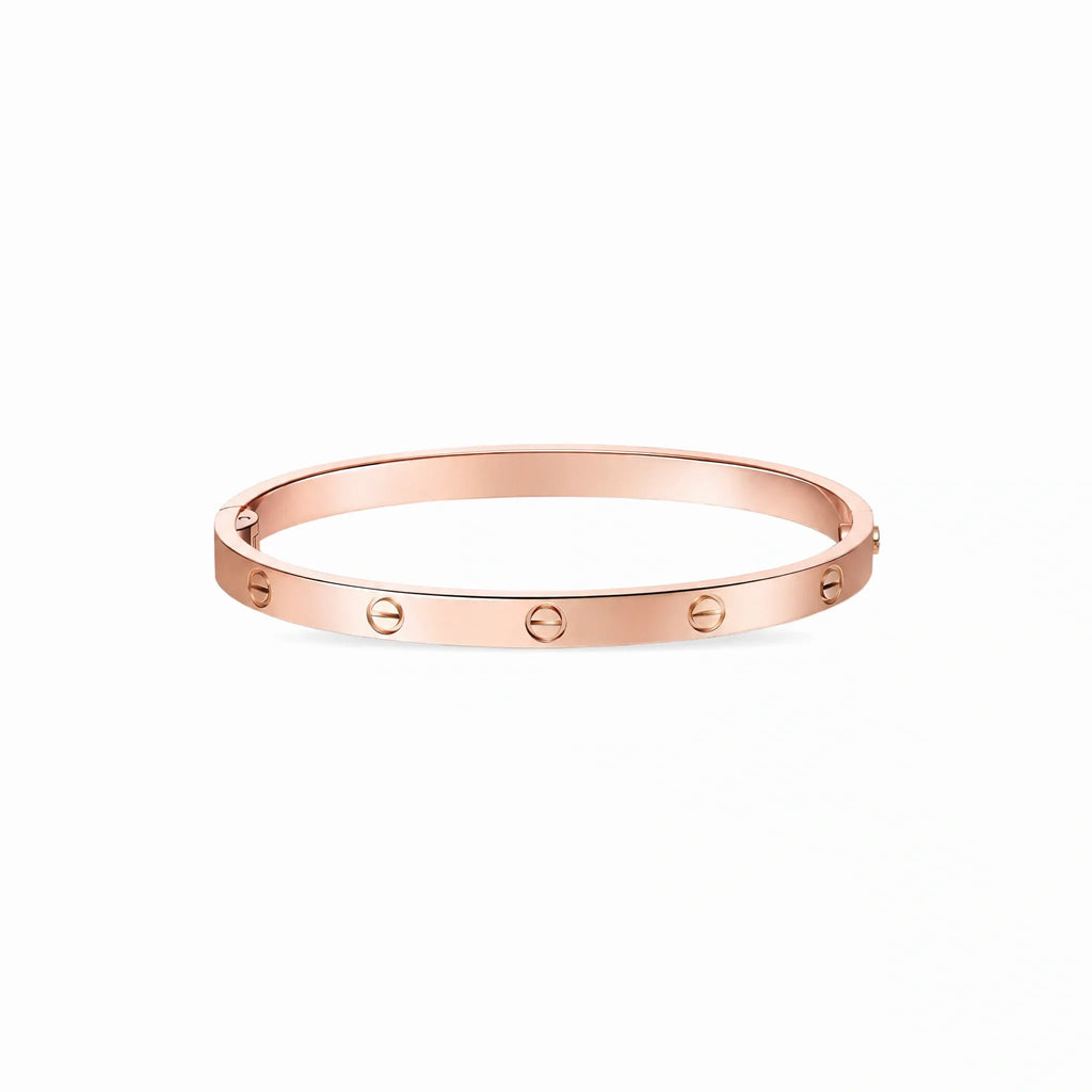 Love Aureon Polished Screw Bangle
