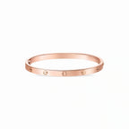 Love Aureon Polished Screw Bangle