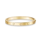 Love Brushed Finish Screw Bangle