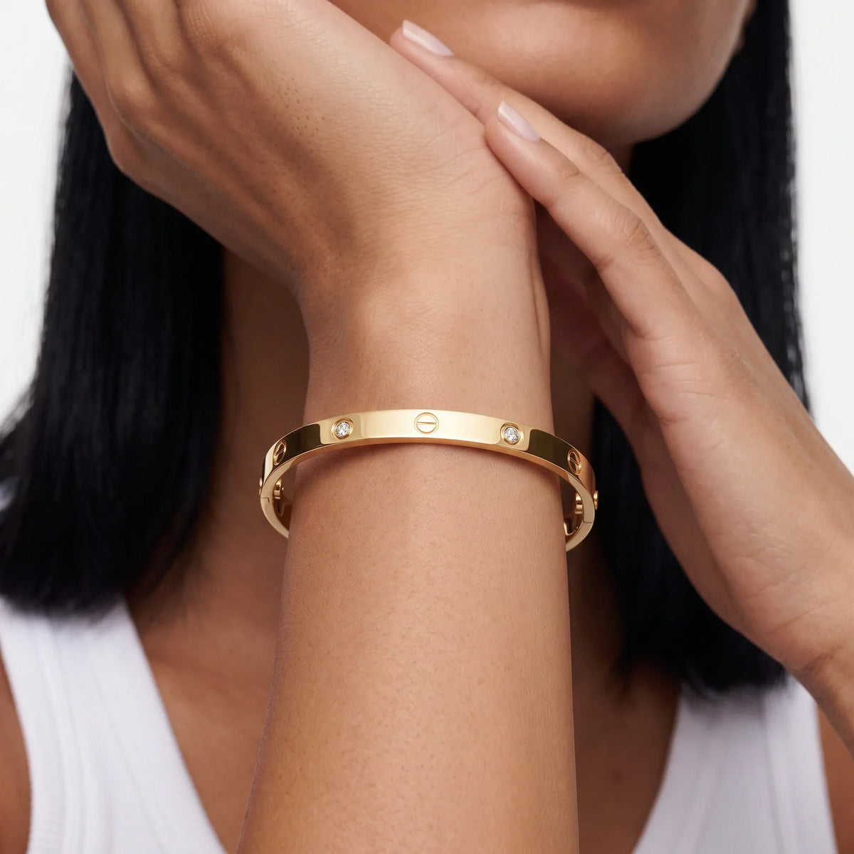 Love Celeste Screw Detail Bangle