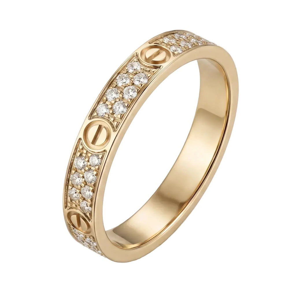 Love Double Row Pavé Ring