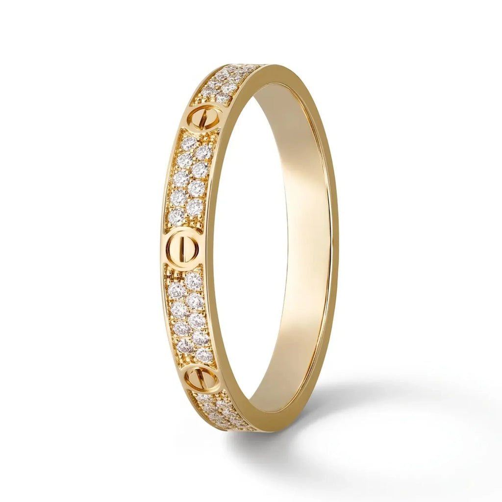 Love Double Row Pavé Ring