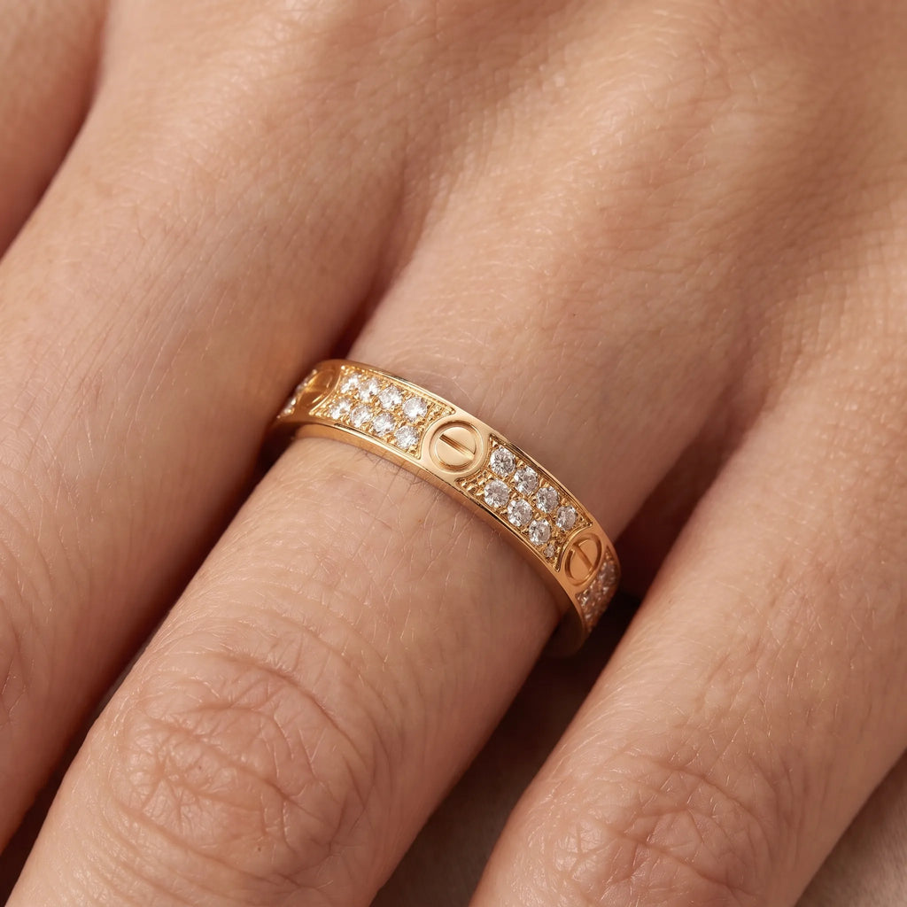 Love Double Row Pavé Ring