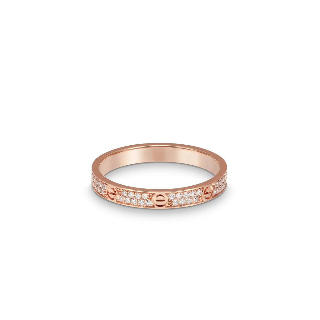 Love Double Row Pavé Ring