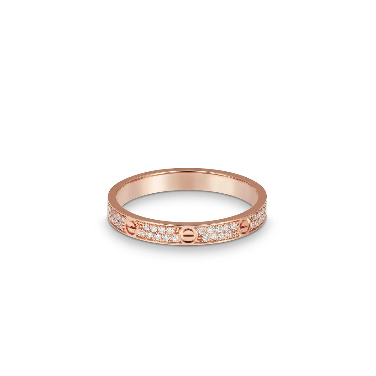 Love Double Row Pavé Ring