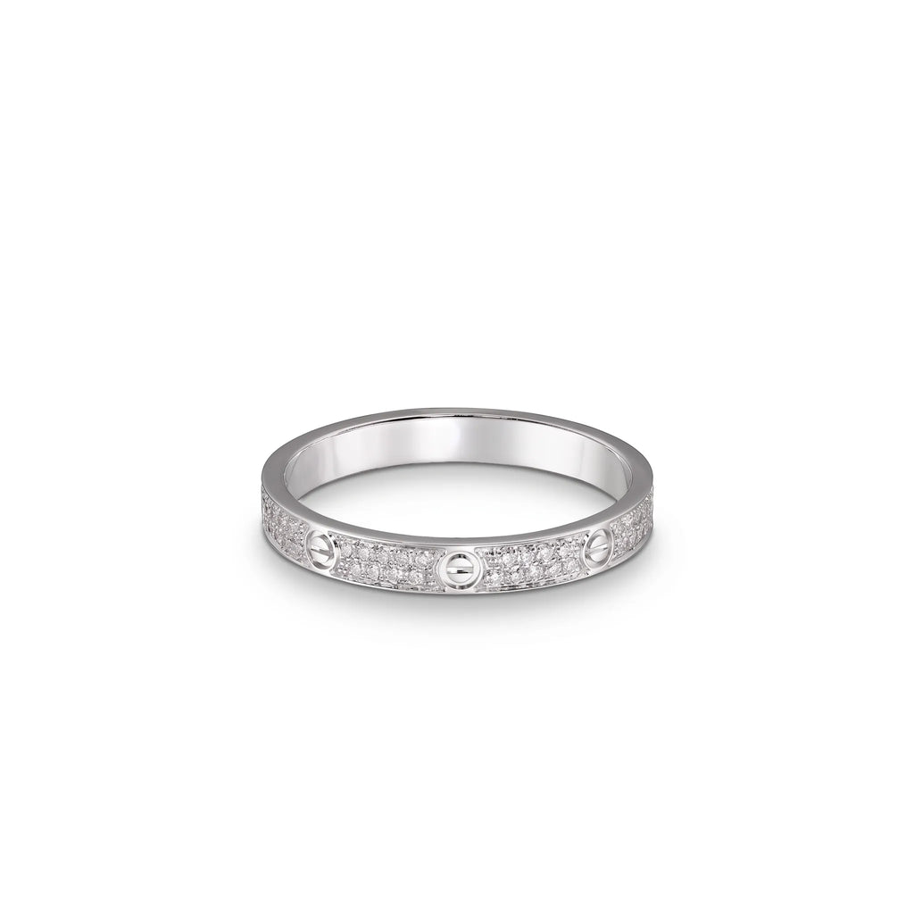 Love Double Row Pavé Ring