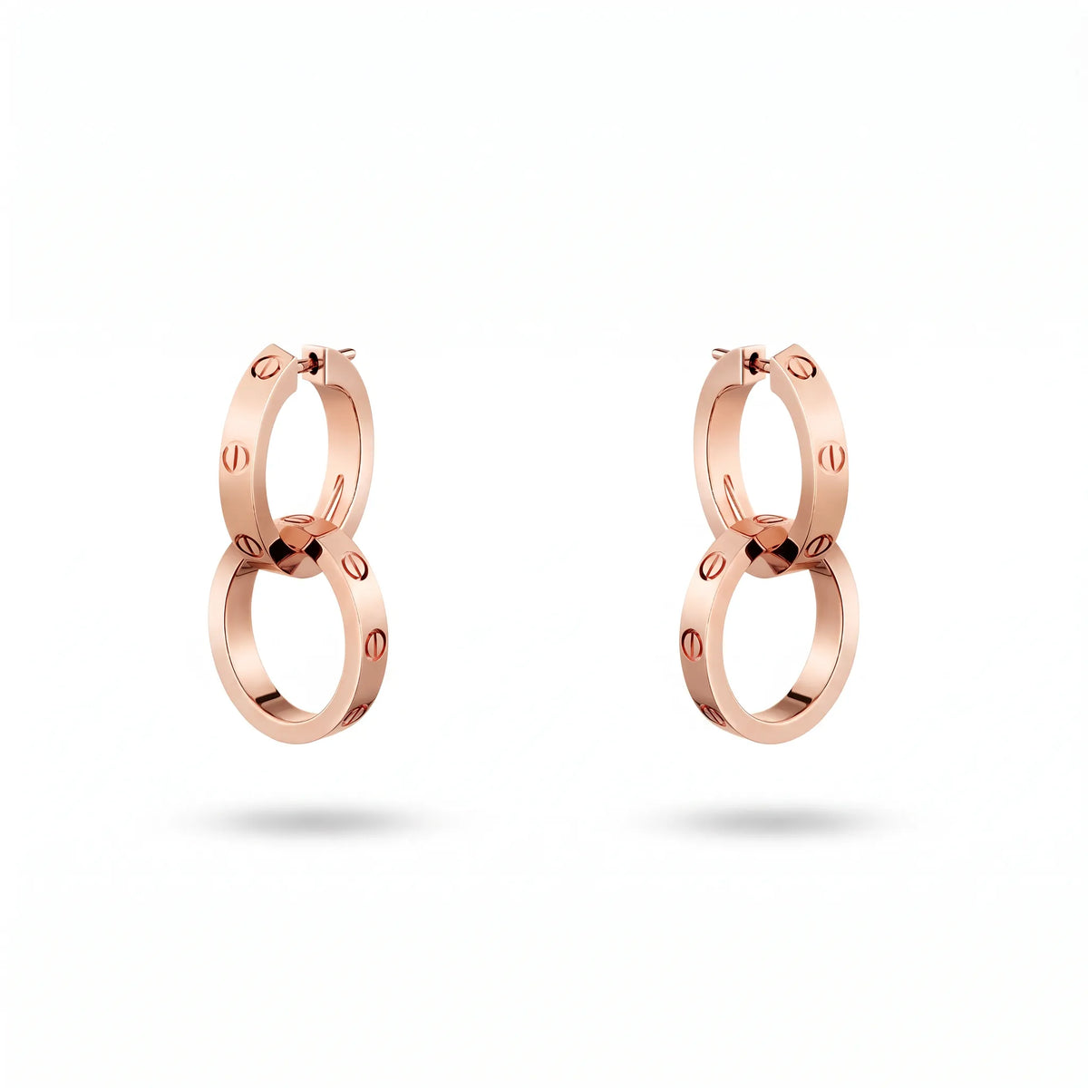 Love Duo Interlocking Hoop Earrings
