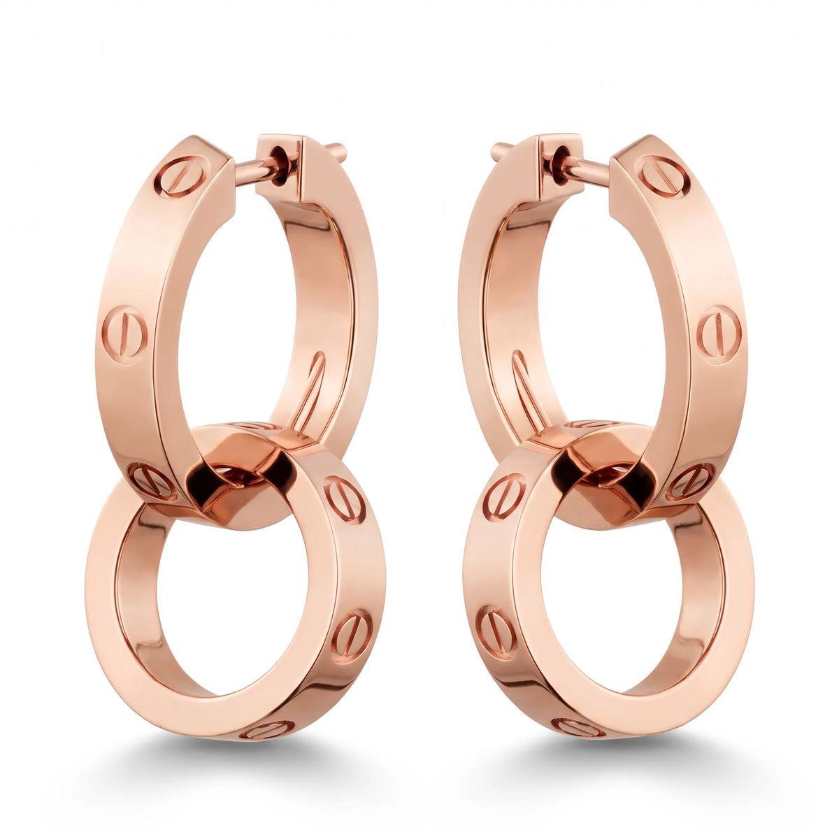 Love Duo Interlocking Hoop Earrings