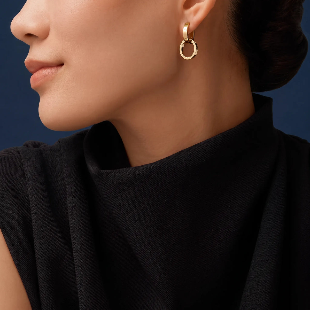 Love Duo Interlocking Hoop Earrings