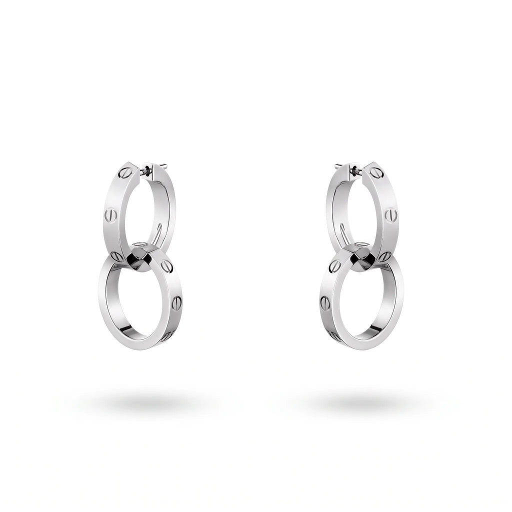 Love Duo Interlocking Hoop Earrings