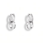 Love Duo Pavé Double Hoop Earrings