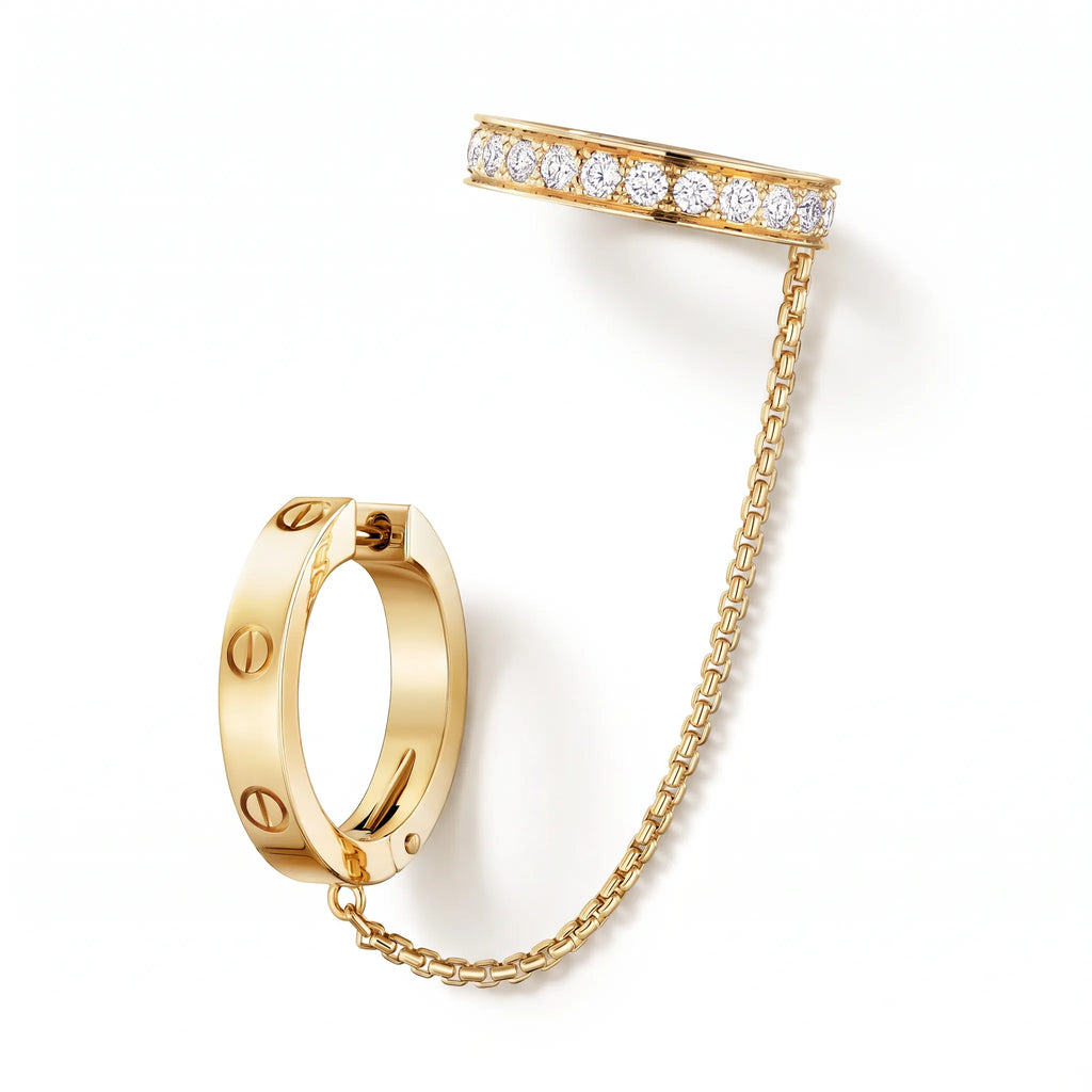 Love Liaison Chain Link Single Earring