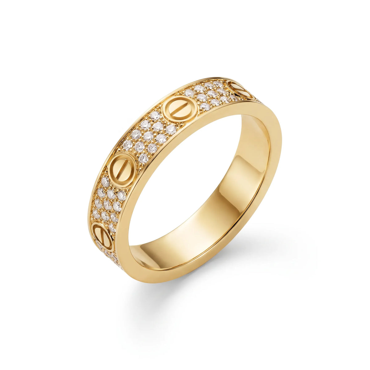 Love Petite Pavé Screw Ring