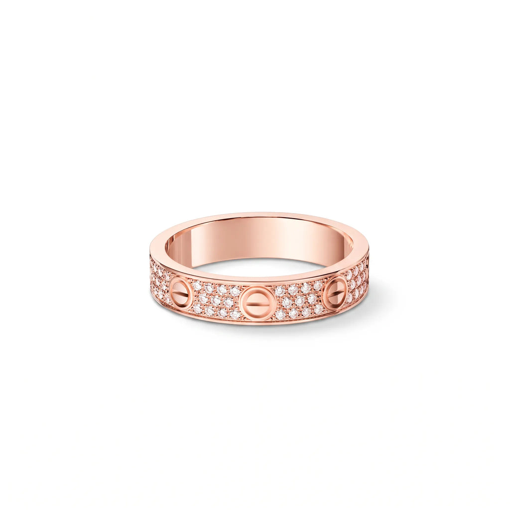 Love Petite Pavé Screw Ring