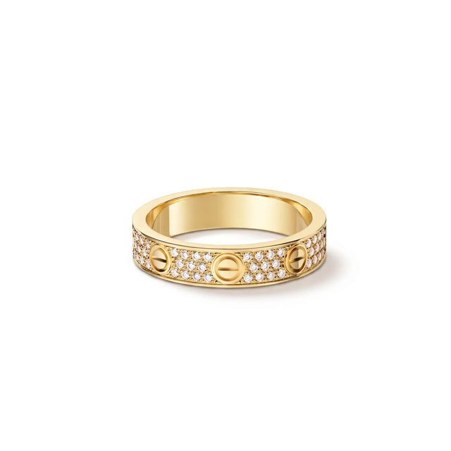 Love Petite Pavé Screw Ring