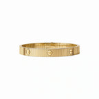 Love Screw Motif Bangle Bracelet