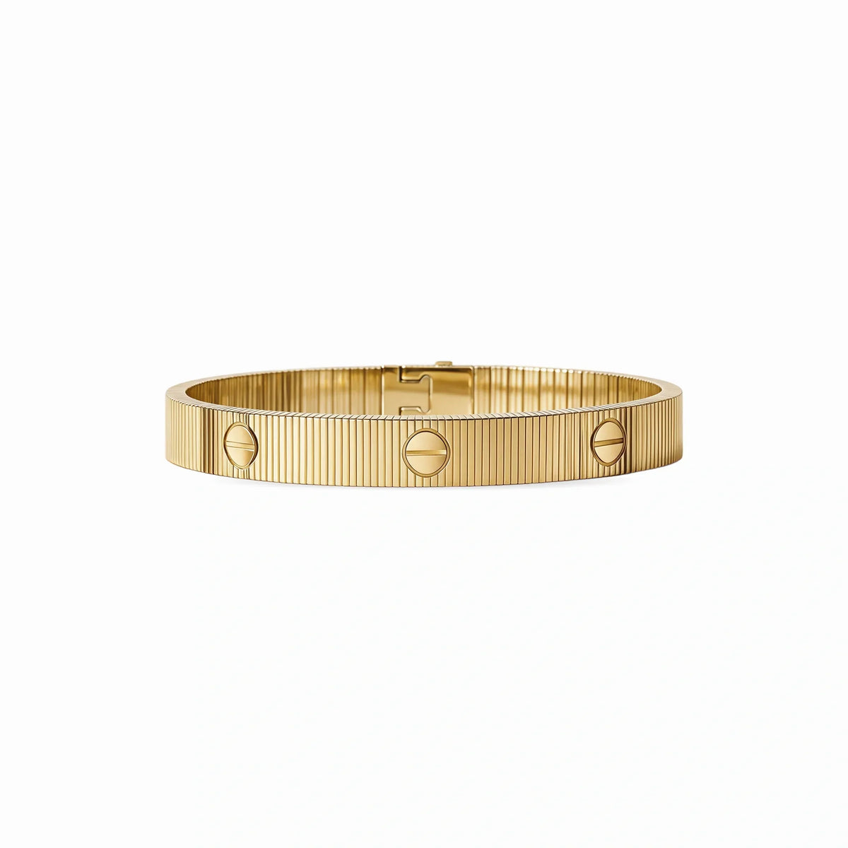 Love Screw Motif Bangle Bracelet