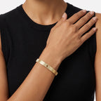 Love Screw Motif Bangle Bracelet