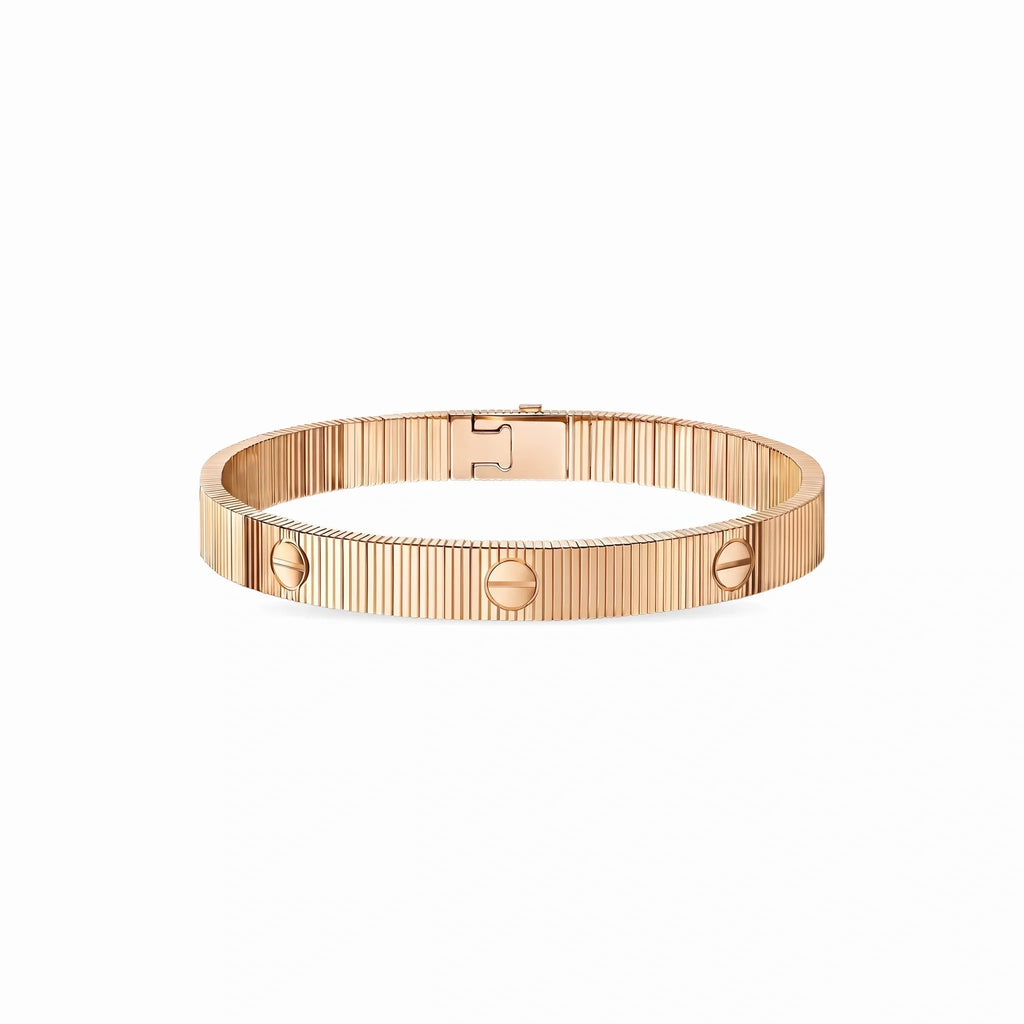 Love Screw Motif Bangle Bracelet